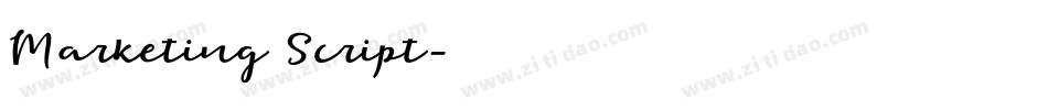 Marketing Script字体转换